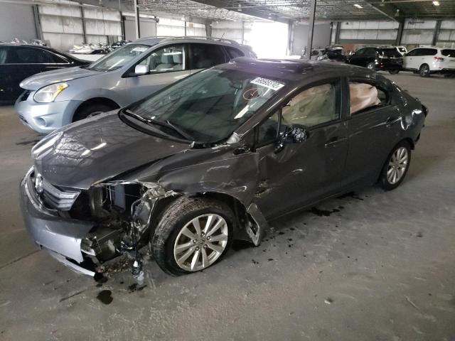 Salvage cars for sale from Copart Gaston, SC: 2012 Honda Civic EXL