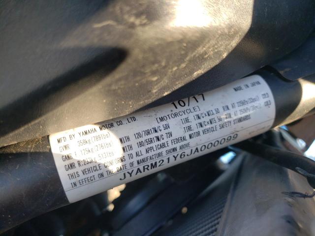 2018 YAMAHA XSR700 C JYARM21Y6JA000099