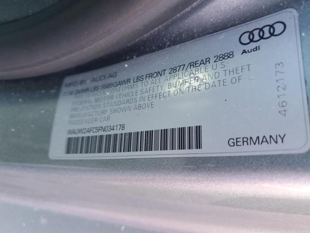 2015 AUDI S7 PREMIUM - WAUW2AFC5FN034178
