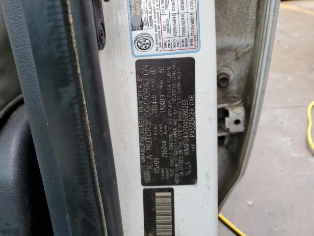 KNAFU4A20A5080293 KIA FORTE EX