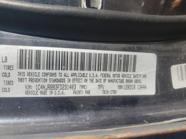 1C4NJRBB3FD231403 Jeep Patriot Sport