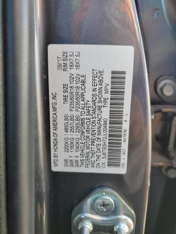 5J8TB3H72JL004840 Acura Rdx Advance