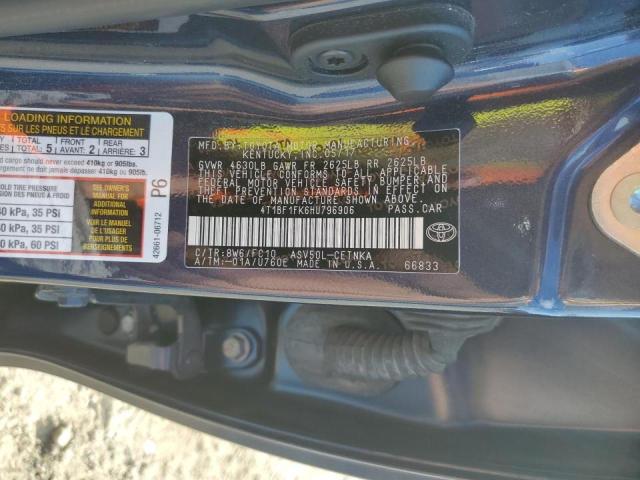 2017 TOYOTA CAMRY LE X 4T1BF1FK6HU796906
