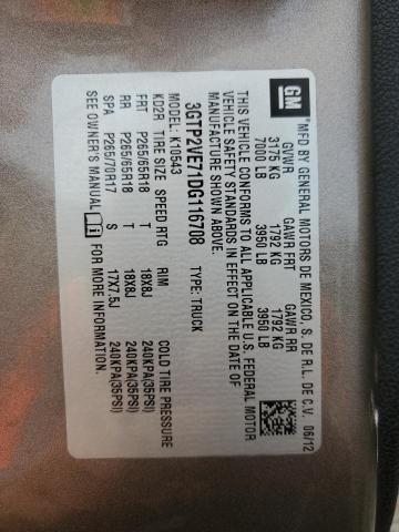 3GTP2VE71DG116708 GMC Sierra K1500 Sle
