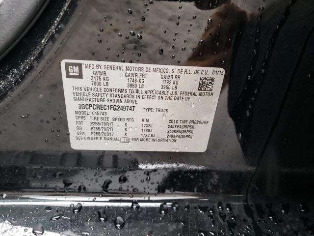 2015 CHEVROLET SILVERADO2 3GCPCREC1FG249747