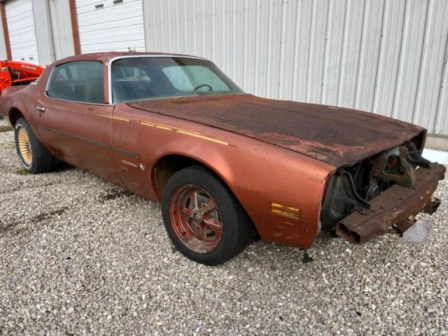 Salvage cars for sale from Copart Rogersville, MO: 1975 Pontiac Firebird