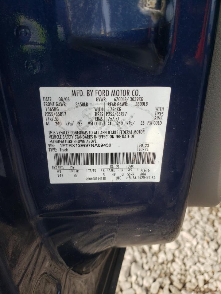 1FTRX12W97NA09450 2007 Ford F150