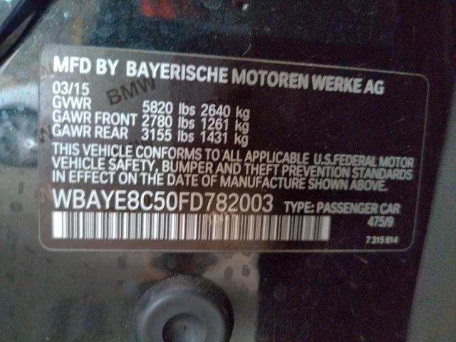 2015 BMW 750IL WBAYE8C50FD782003