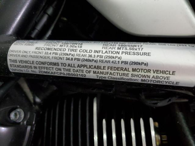 2018 DUCATI SCRAMBLER ZDMKAFCP0JB002102