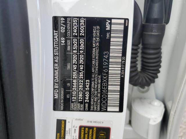 2019 MERCEDES-BENZ GLC COUPE - WDC0J6EBXKF619743