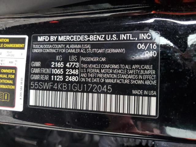 2016 MERCEDES-BENZ C 300 4MAT - 55SWF4KB1GU172045
