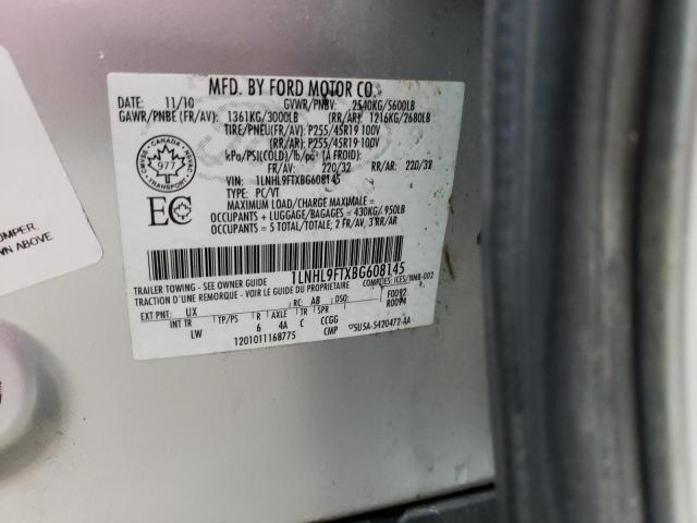 1LNHL9FTXBG608145 Lincoln MKS