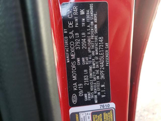 3KPF24AD5LE173148 KIA FORTE FE