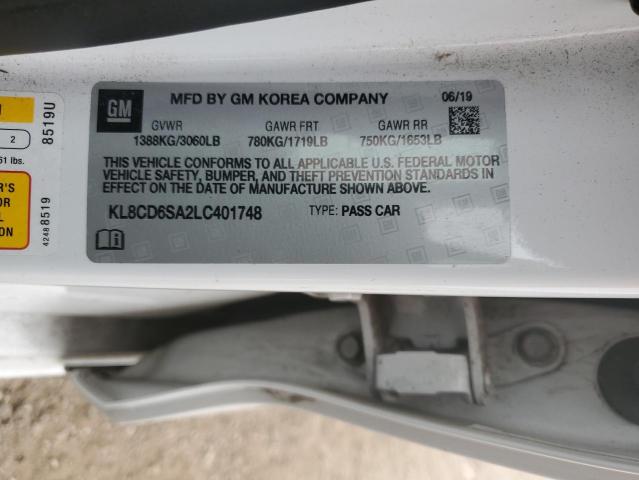 KL8CD6SA2LC401748 Chevrolet SPARK 1LT