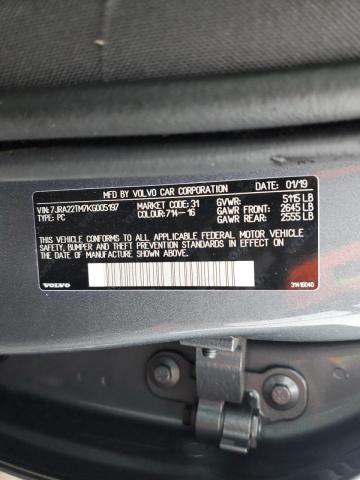 2019 VOLVO S60 T6 R-D - 7JRA22TM7KG005197