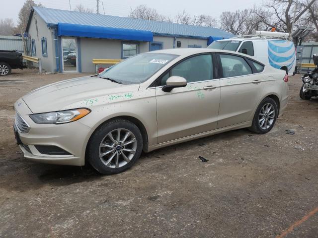 Salvage cars for sale from Copart Wichita, KS: 2017 Ford Fusion SE