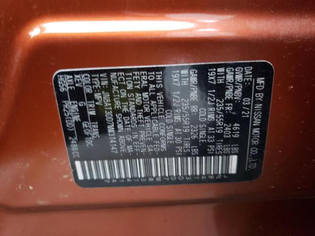 2021 NISSAN ROGUE PLAT JN8AT3DD7MW314147