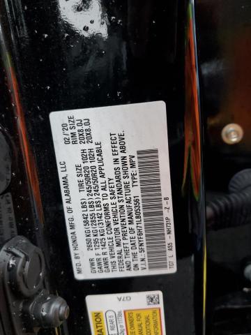 2020 HONDA PILOT BLAC 5FNYF6H71LB053561