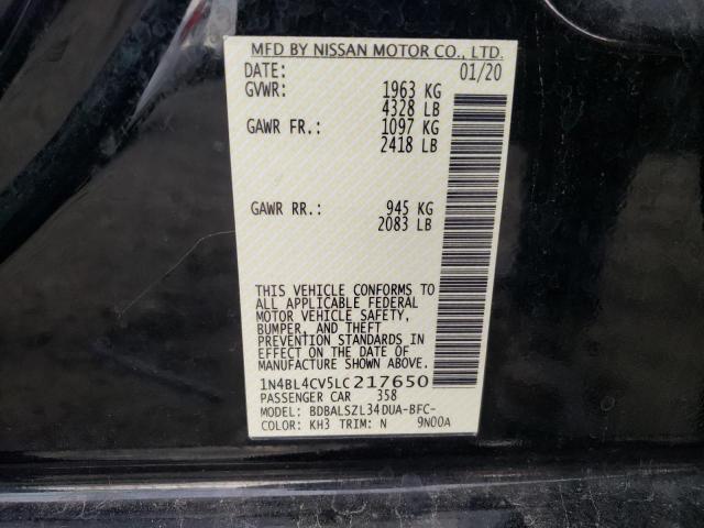 1N4BL4CV5LC217650 Nissan ALTIMA SR
