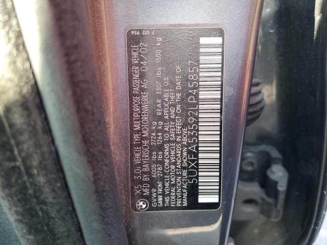 5UXFA53592LP45857 BMW X5 3.0I