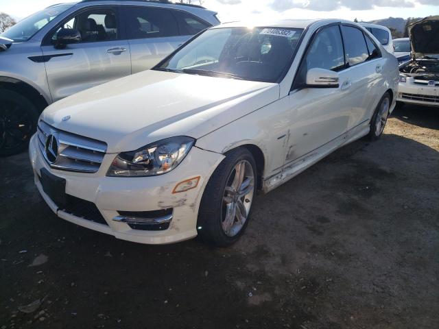 Salvage cars for sale from Copart San Martin, CA: 2012 Mercedes-Benz C 250