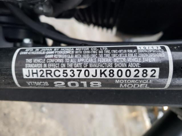 2018 HONDA VT750 C2B JH2RC5370JK800282