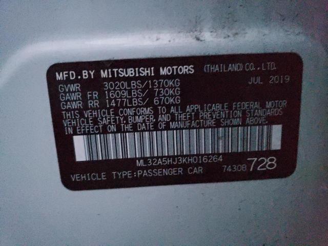 2019 MITSUBISHI MIRAGE LE - ML32A5HJ3KH016264