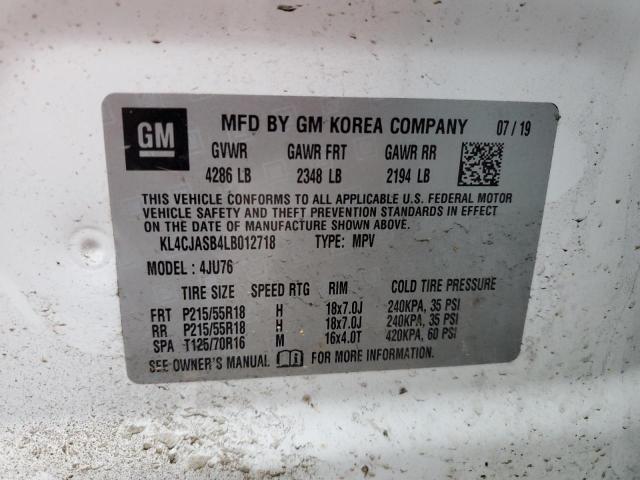 KL4CJASB4LB012718 2020 BUICK ENCORE, photo no. 13