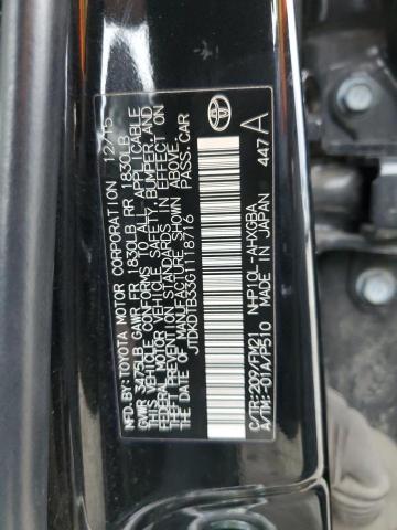 JTDKDTB33G1118716 | 2016 TOYOTA PRIUS C