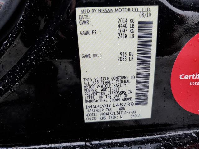 1N4AL4CVXLC148739 Nissan ALTIMA SR