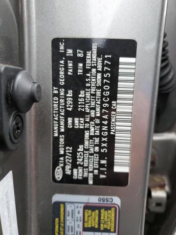 5XXGN4A79CG075771 KIA OPTIMA EX