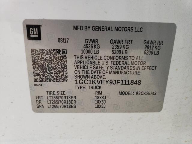 2018 CHEVROLET 2500 4X4 - 1GC1KVEY9JF111848