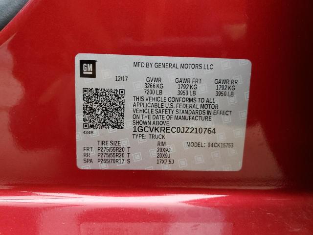 2018 CHEVROLET SLVRD 1500 1GCVKREC0JZ210764