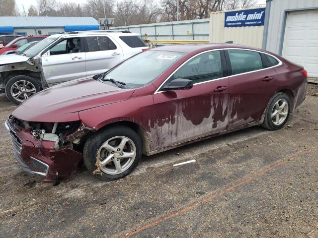 Salvage cars for sale from Copart Wichita, KS: 2016 Chevrolet Malibu LS