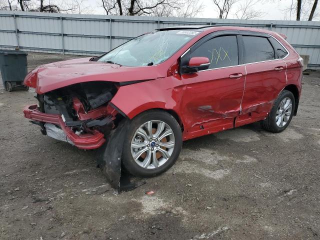 Salvage cars for sale from Copart West Mifflin, PA: 2020 Ford Edge Titanium
