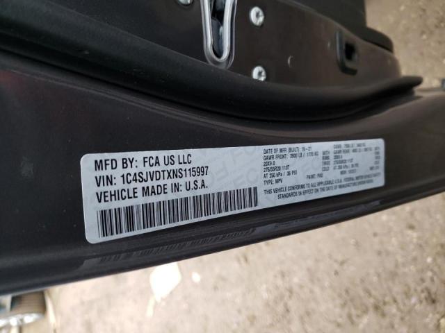 2022 JEEP WAGONEER S 1C4SJVDTXNS115997