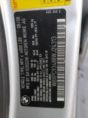 WBXPC93488WJ24313 BMW X3 3.0SI