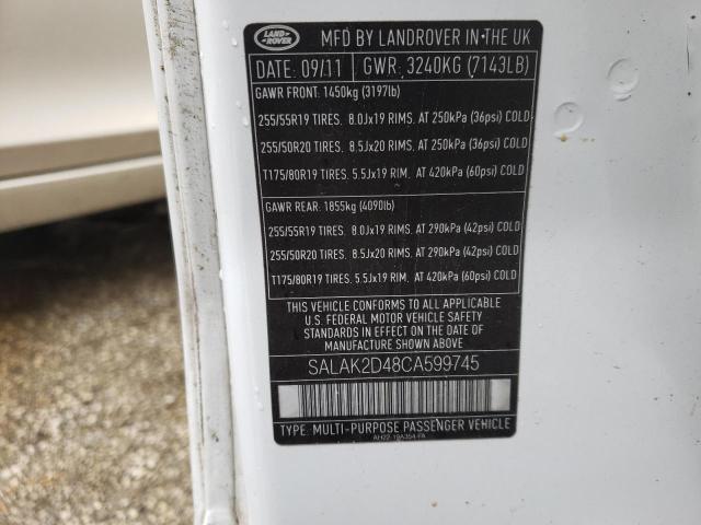 SALAK2D48CA599745 Land Rover LR4