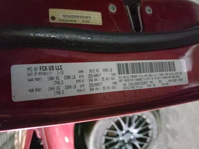 1C4NJCEBXFD263872 Jeep Compass Latitude