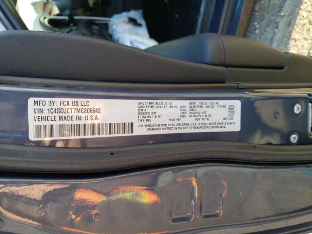 1C4SDJCT7MC806642 Dodge Durango R/t