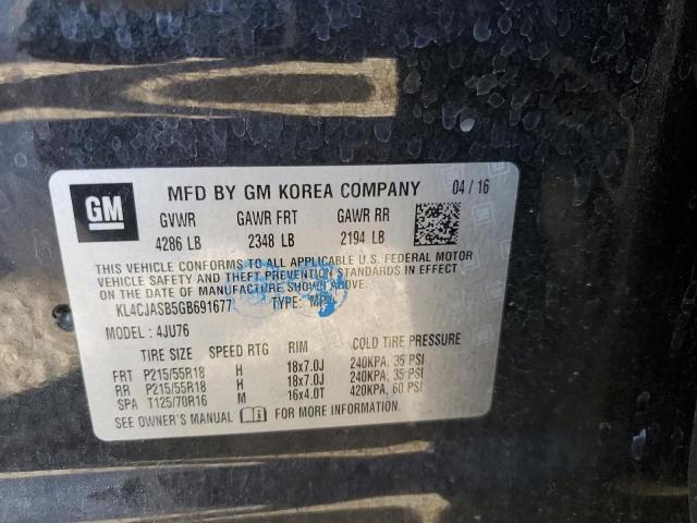 KL4CJASB5GB691677 Buick Encore