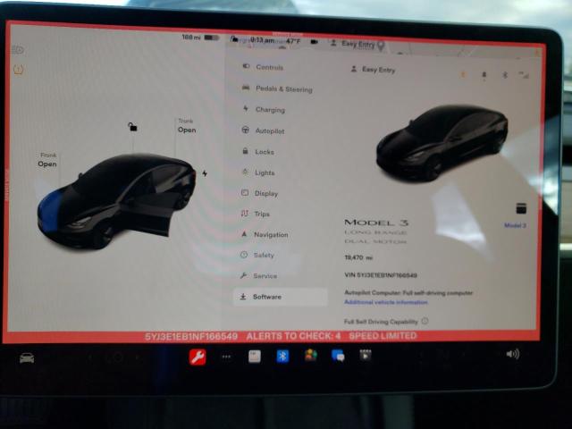 5YJ3E1EB1NF166549 Tesla MODEL 3