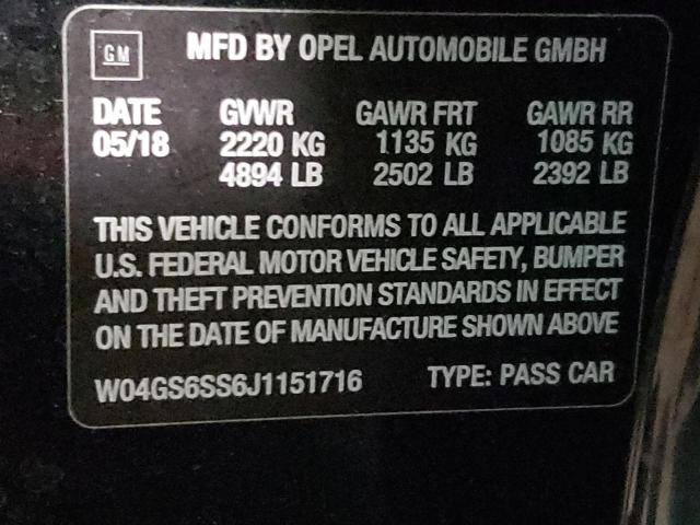 W04GS6SS6J1151716 Buick REGAL GS