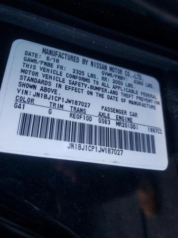 2018 NISSAN ROGUE SPT JN1BJ1CP1JW187027