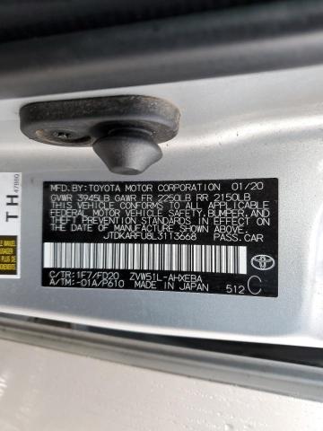 2020 TOYOTA PRIUS L - JTDKARFU8L3113668