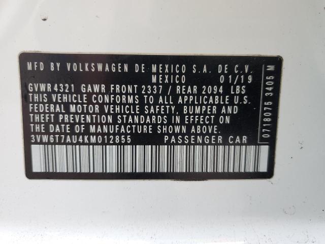 2019 VOLKSWAGEN GTI S - 3VW6T7AU4KM012855