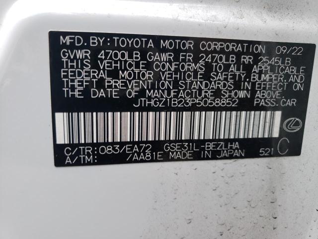 2023 LEXUS IS 350 F S JTHGZ1B23P5058852