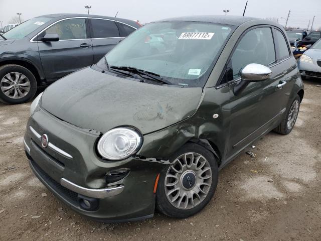 Fiat 500 salvage cars for sale: 2015 Fiat 500 Lounge