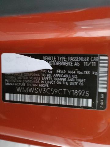 WMWSV3C59CTY18975 Mini COOPER S