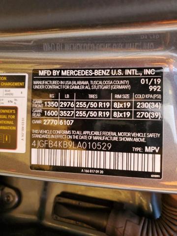 4JGFB4KB9LA010529 Mercedes-Benz Gle 350 4matic
